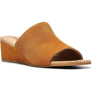 NYDJ Claudine Wedge Heel Mule in Cognac Size 6 NEW IN BOX $99